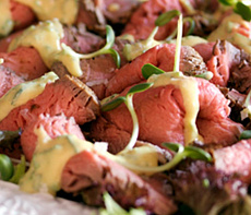 Салат из вырезки северного оленя