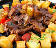 Кавардак с мясом тура