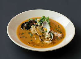 Итальянский рыбный суп куччуко (с вонголе и морепродуктами)