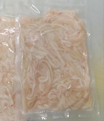 Фото Кальмар Командорский очищенный (полоски) 400гр 