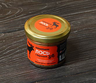 Паштет из мяса лося с брусникой 100г