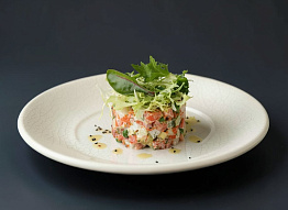 Оливье с крабовым мясом