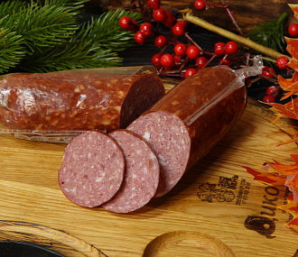 Сервелат из лося с кабаном