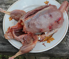 Утка кряква дикая без кожи 450-950 г