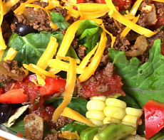 Тёплый салат Тако