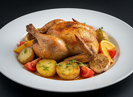 Дикая утка запеченая с картошкой