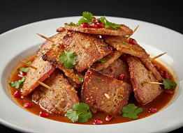 Розмариновые шашлычки из грудок вяхирей