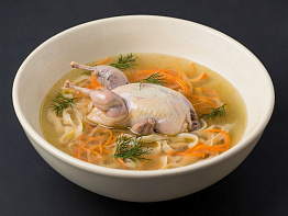 Суп-лапша из перепелов