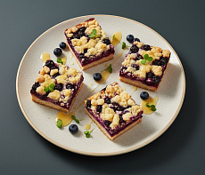 Песочный пирог с чернично-лимонной начинкой