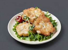 Рубленые шницели из чавычи