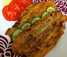 Омуль жаренный по-канадски