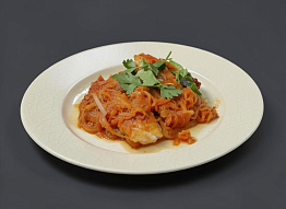 Жареное филе трески под маринадом